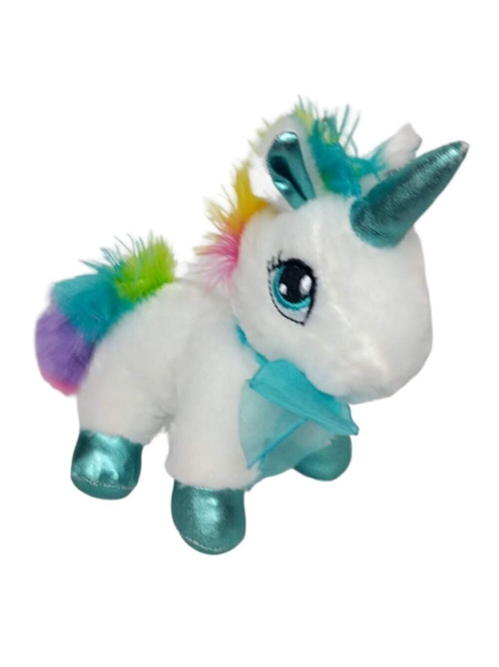Dan Dee Unicorn Plush Rainbow Mane Stuffed Animal 8 Inch